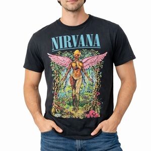 NIRVANA Black Tee Graphic